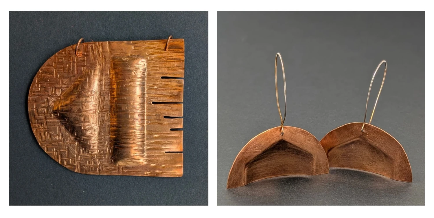 *Formed*, copper, various dimensions.