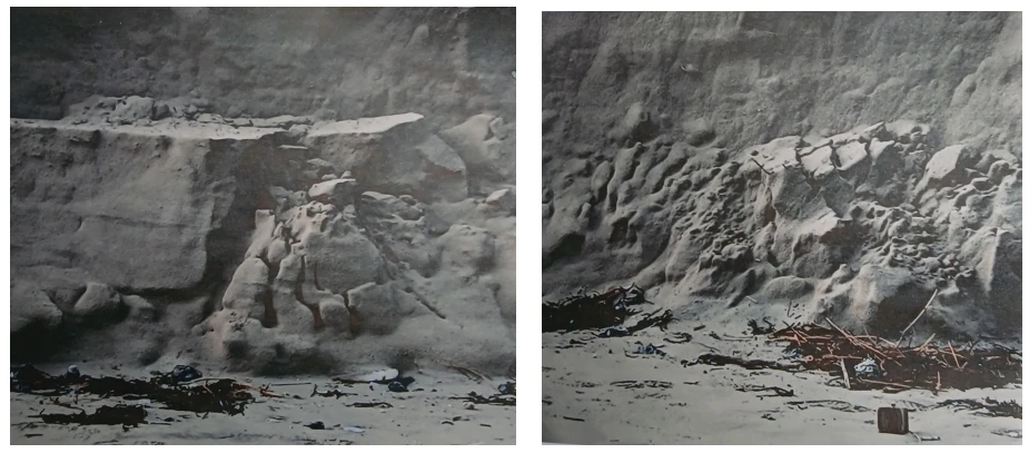 *Falling Dunes*, photograph, 21 x 29.7 cm.