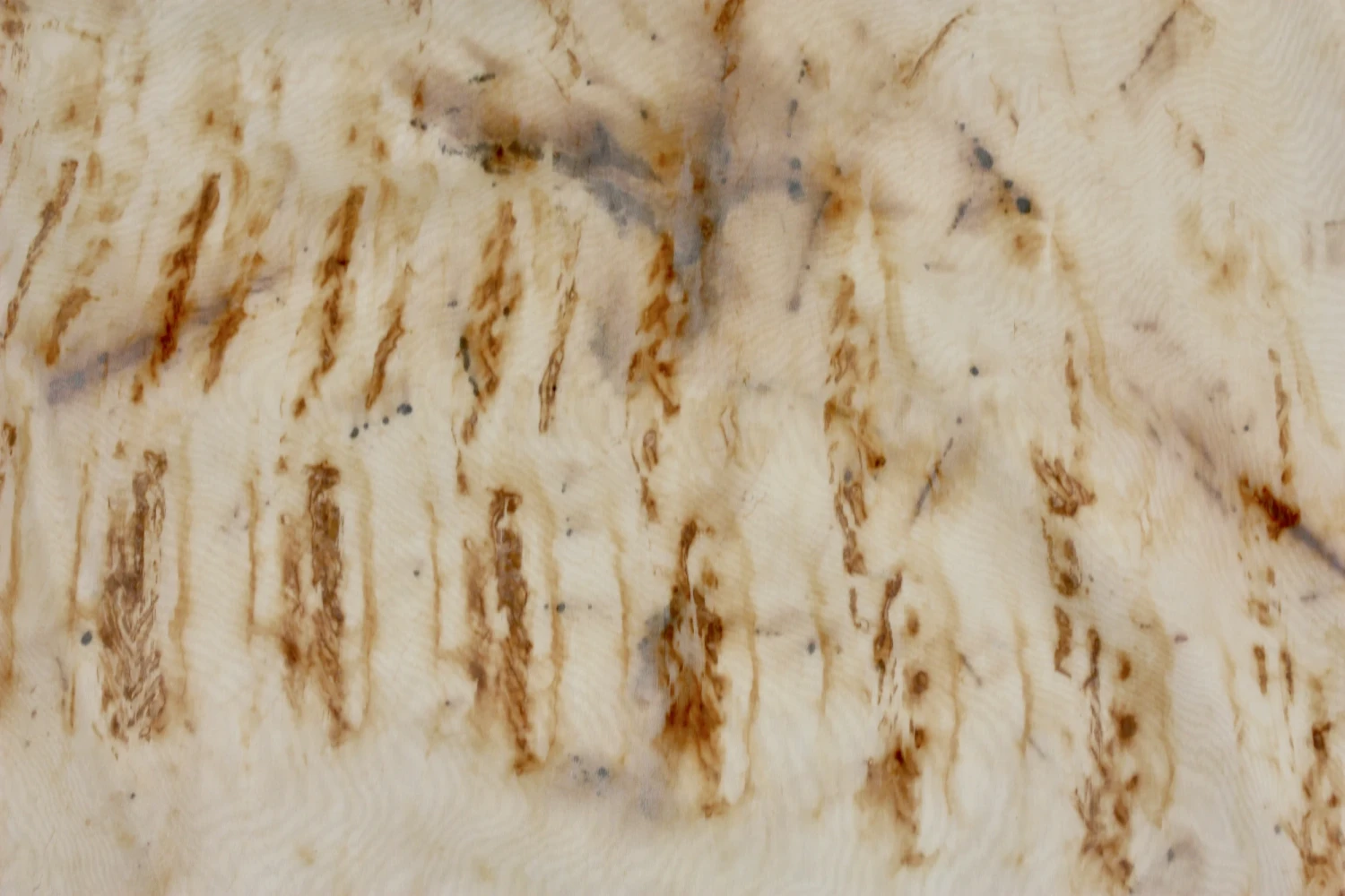 Rust dyed fabric sample