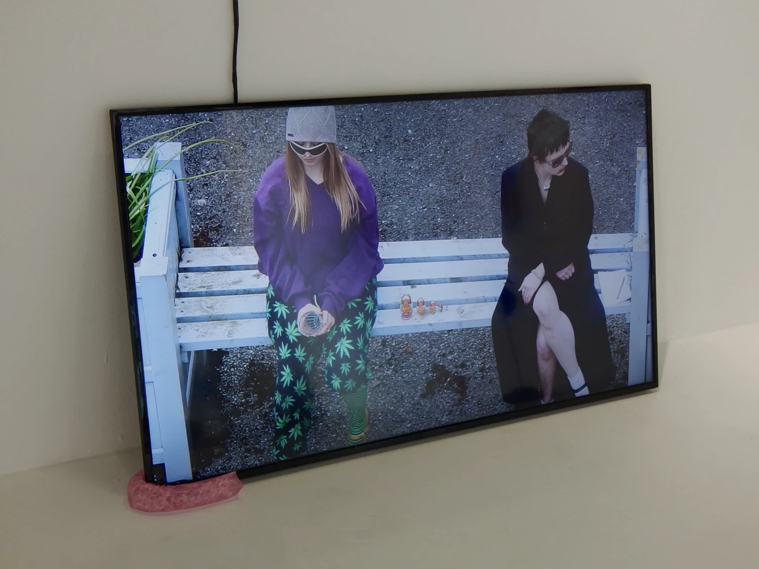Installation view of *Public Digestion*, 2026, predominantly silent non-narrative film, duration 49:55 min. Contact me via email to access the video link.