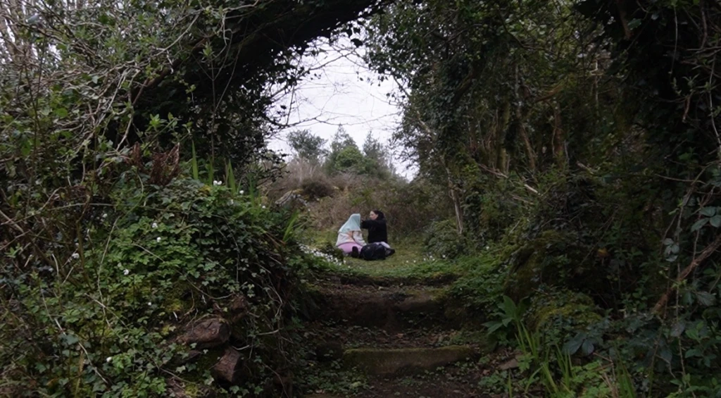 Behind the scenes, film still.