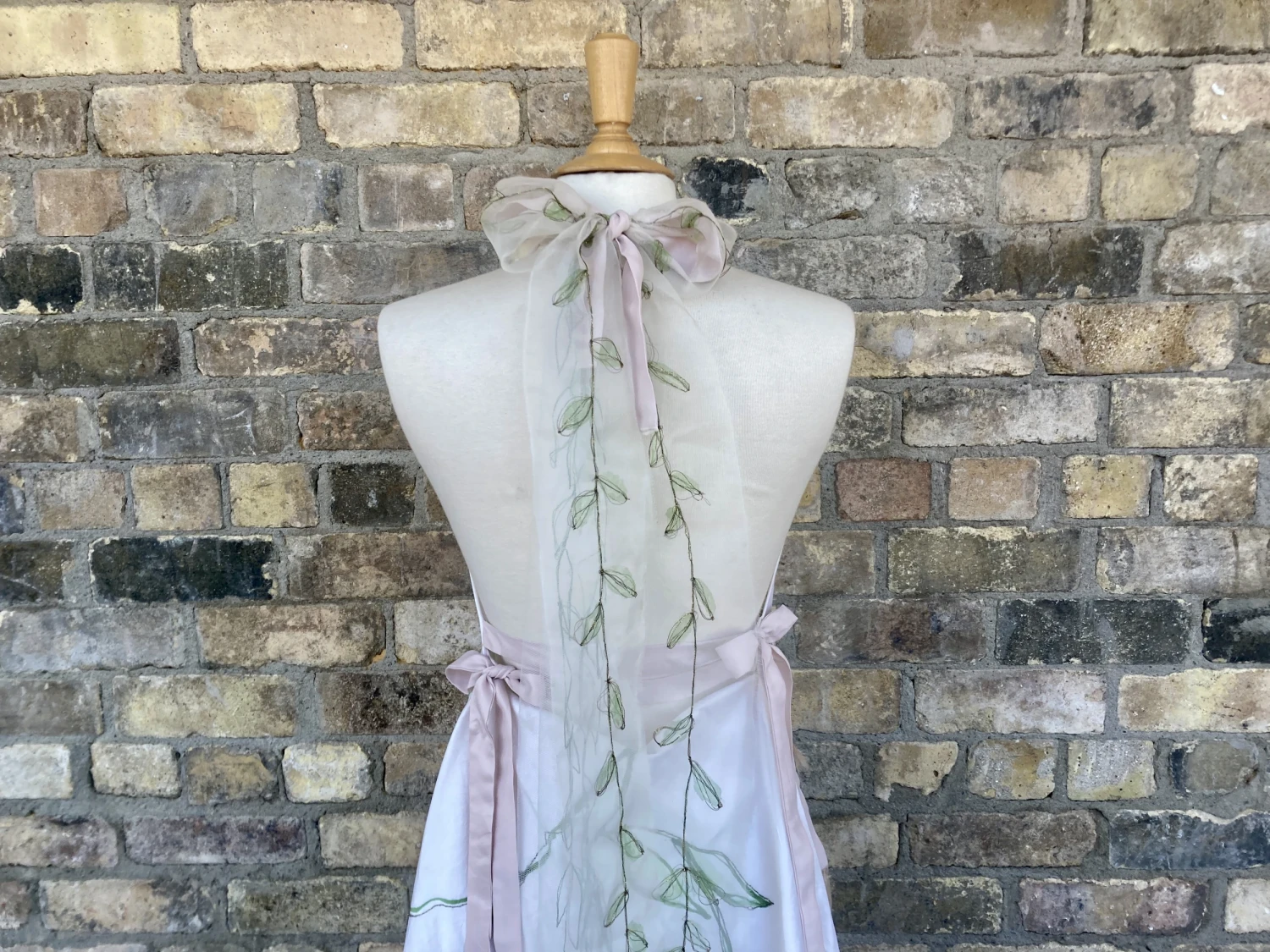 Garment as Artefact: Silk, silk organza, tulle, hand-painted, hand-stitched, hand-embroidered.