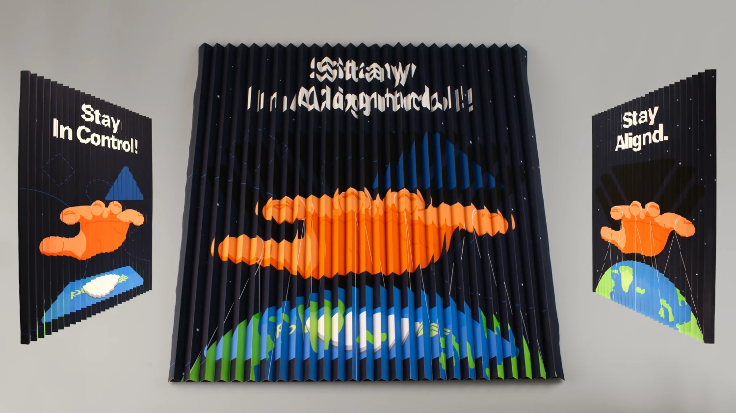 Lenticular poster 03, 55 x 59.4 cm.