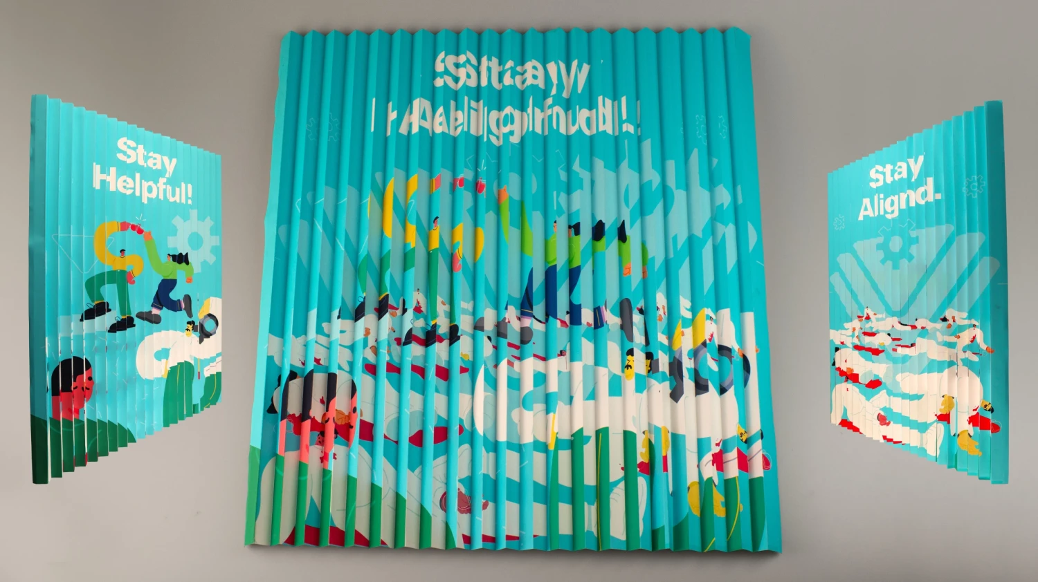 Lenticular poster 02, 55 x 59.4 cm.