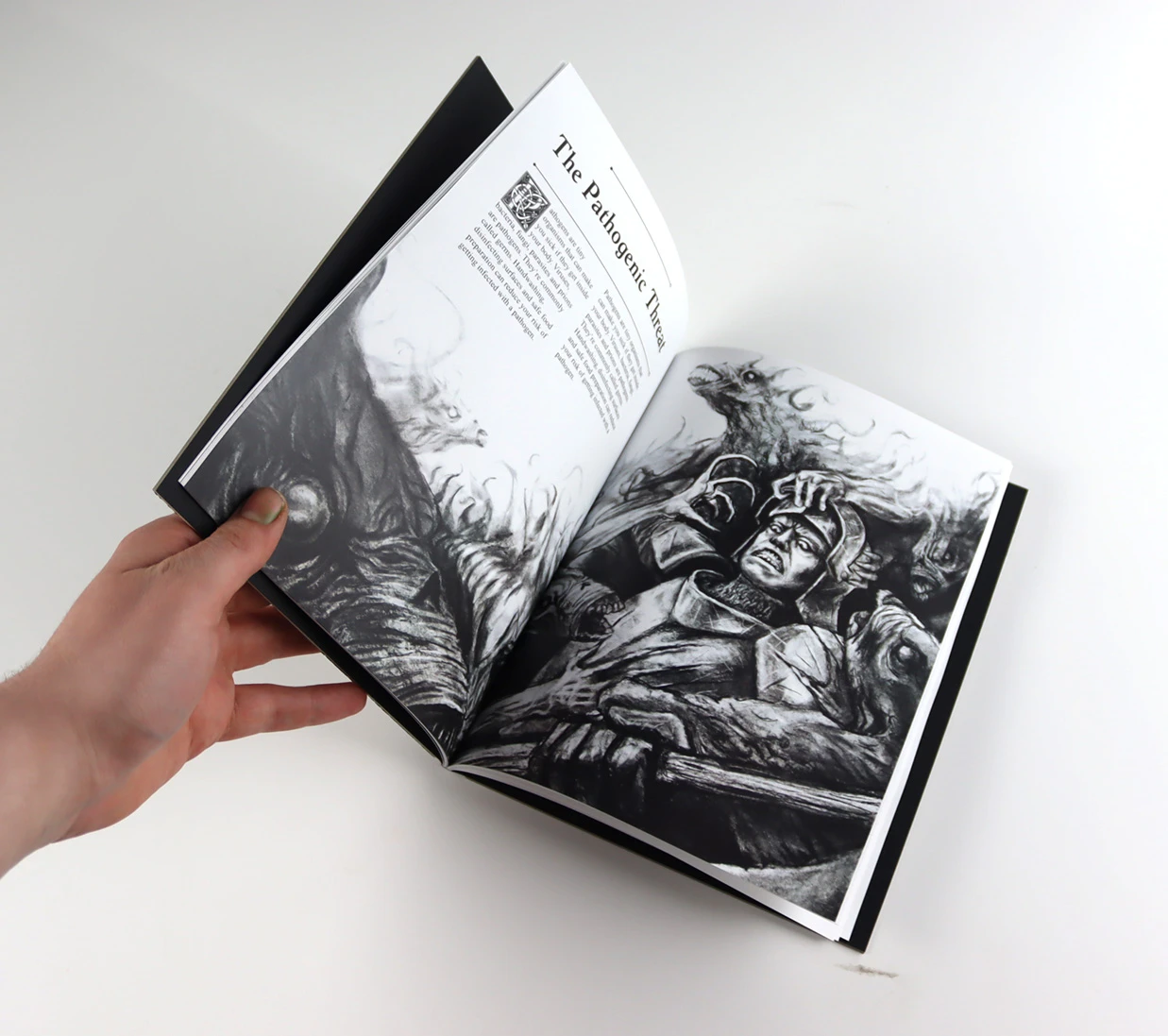 *Corpus* rulebook spread, printed design on paper, 20 x 26 cm.