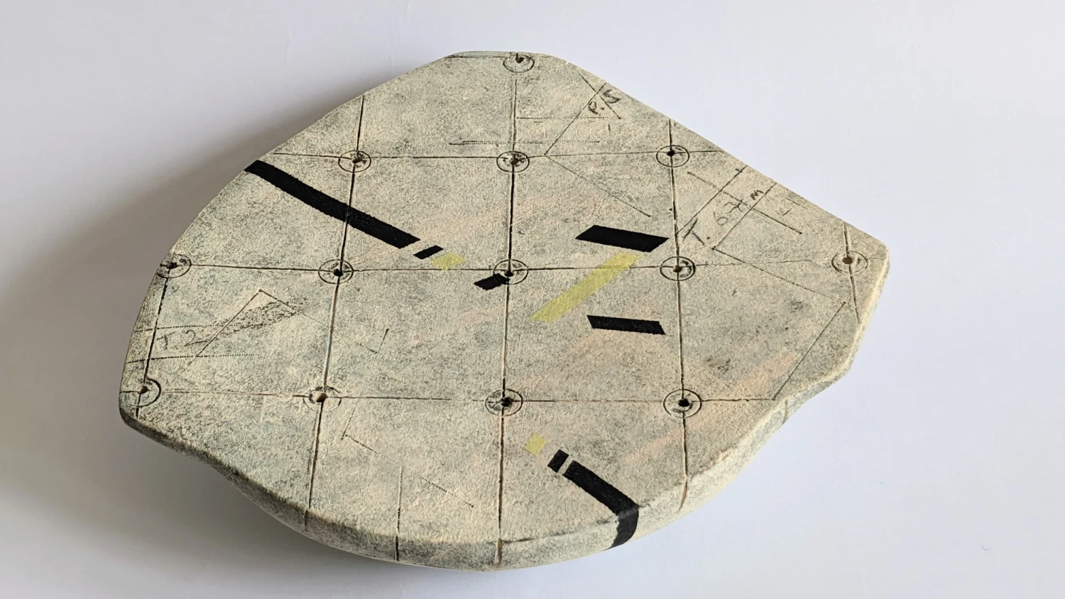 Sculptural Form with *Notation*, 23 X 23 cm.