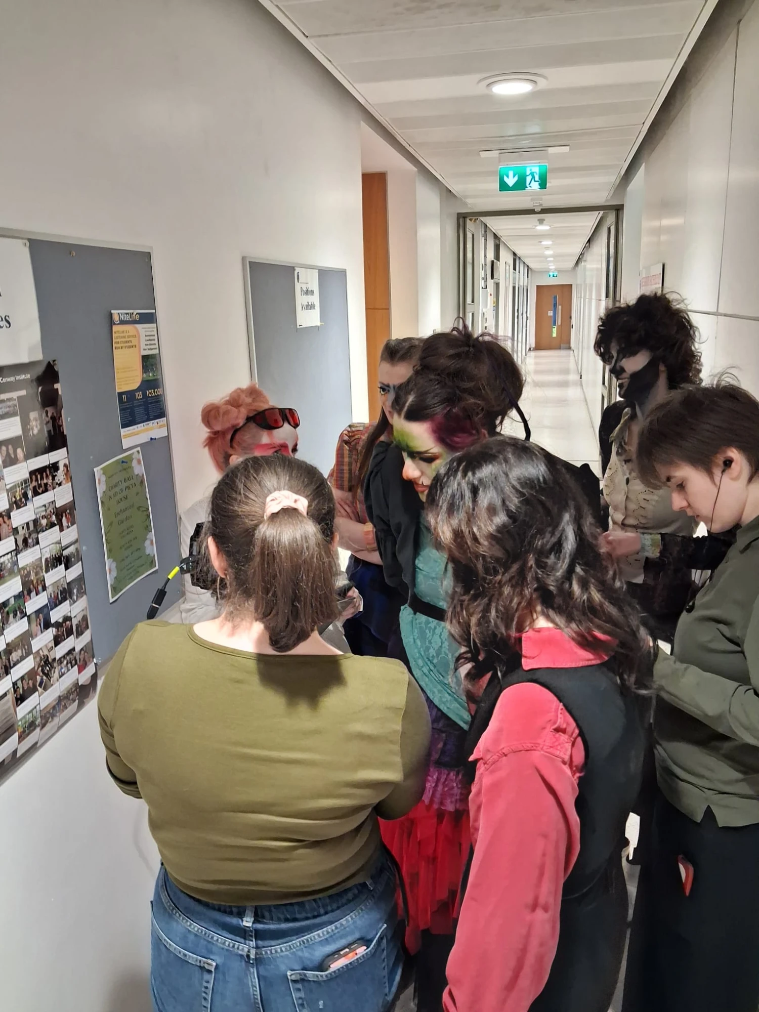 Filming in UCD.