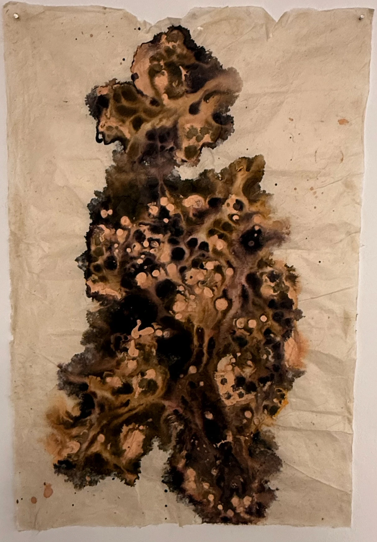 *Fragile Archive*, ink on Lokta light paper.