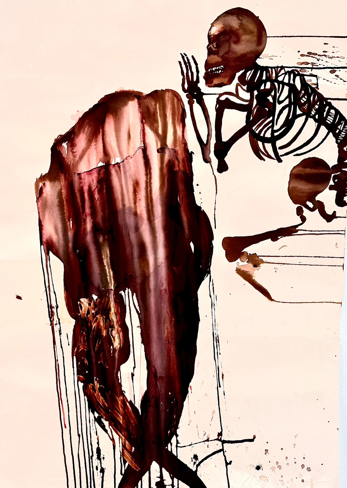 *Dance of Death*, acrylic ink.