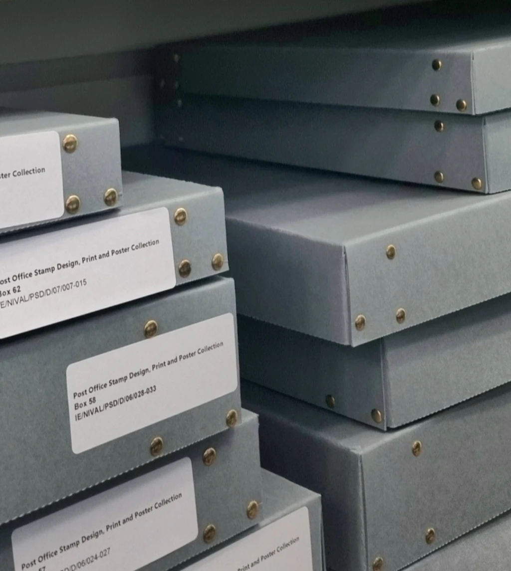 Archival Store, National Irish Visual Arts Library (NIVAL), NCAD, Dublin.