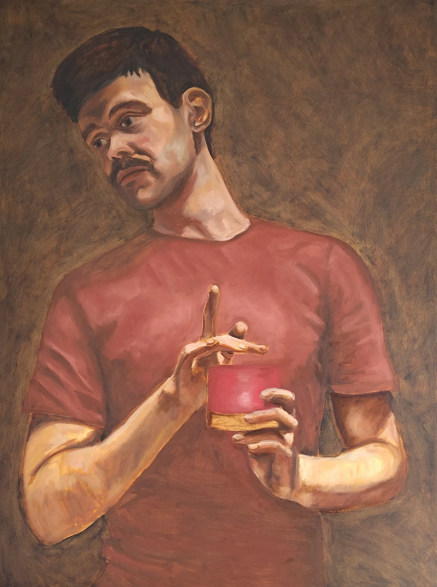 *Eoin Broinne* (after Paul Rubens), oil on canvas, 80 × 60 cm.