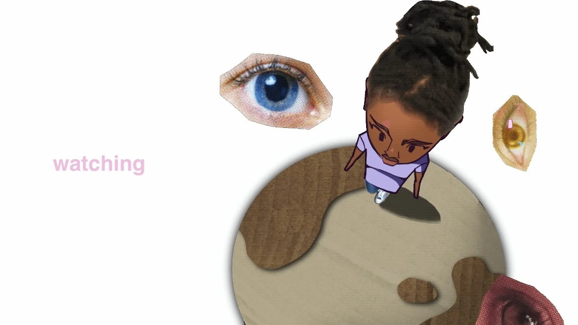 WATCHING, mixed media animation.
