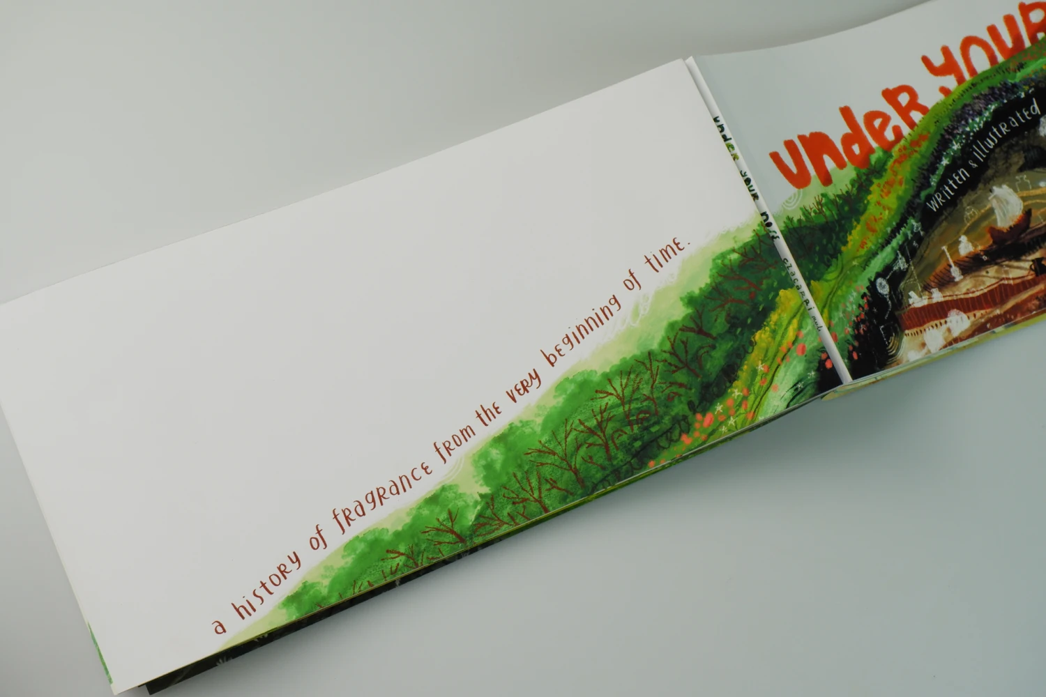 Back cover, *A history of fragrance from the very beginning of time*.
