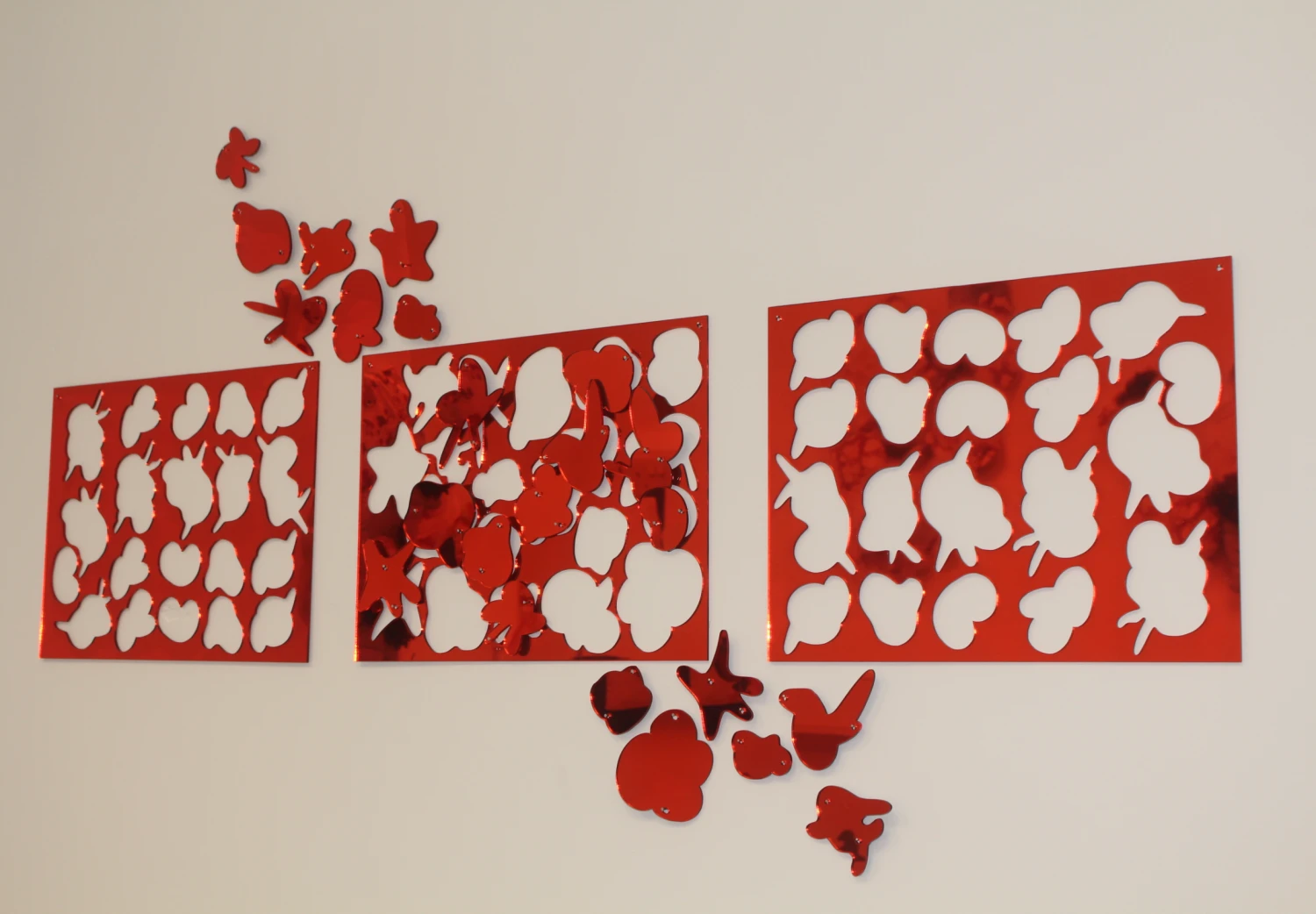 *Cellular*, acrylic, installation view, NCAD Works 2026.