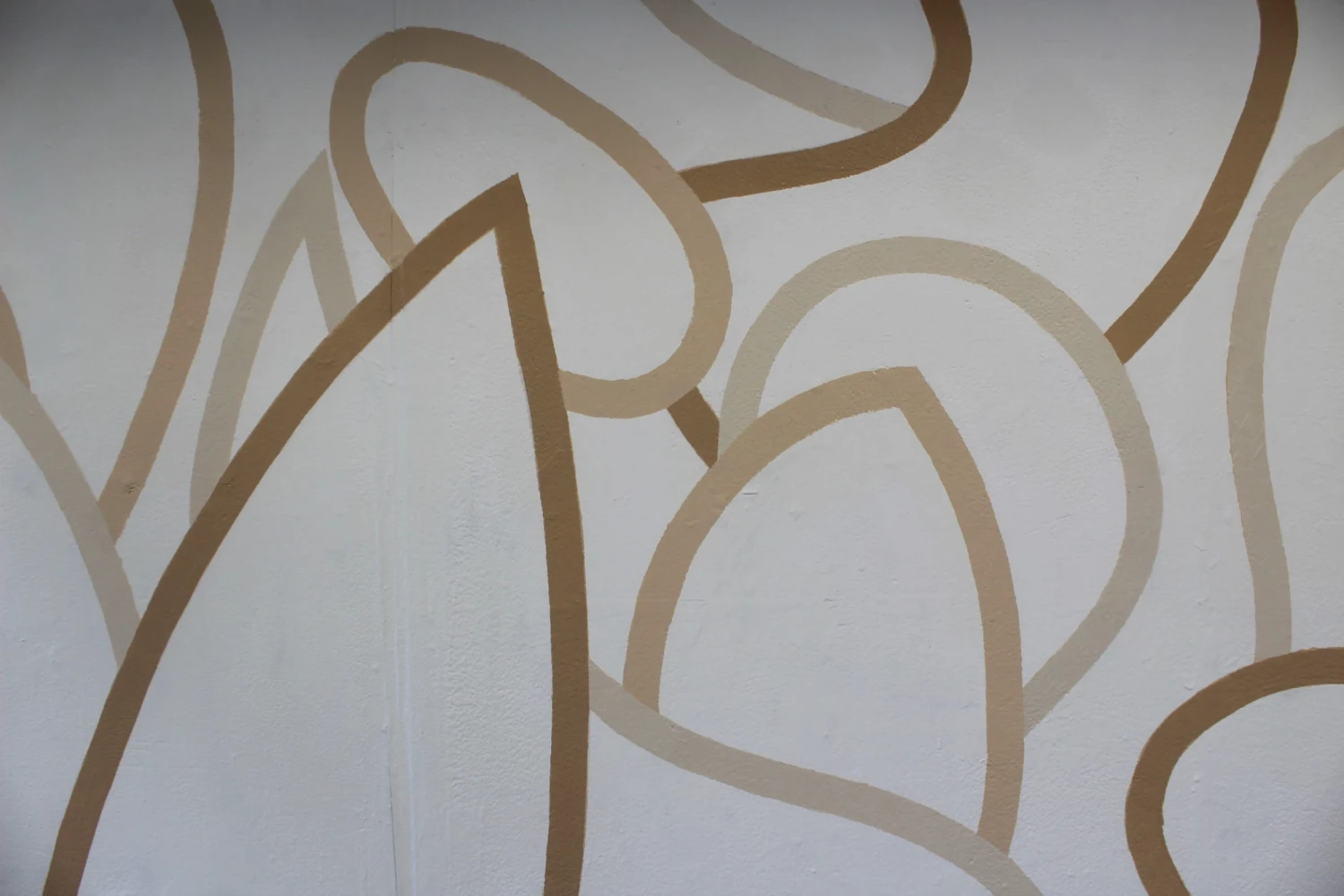 Detail shot, *Formative*, emulsion paint on wall,10 x 2.4 m.