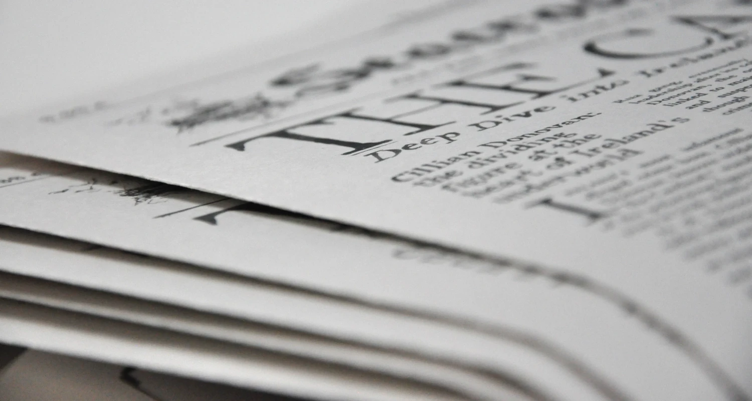 Printed on 55gsm improved newsprint.