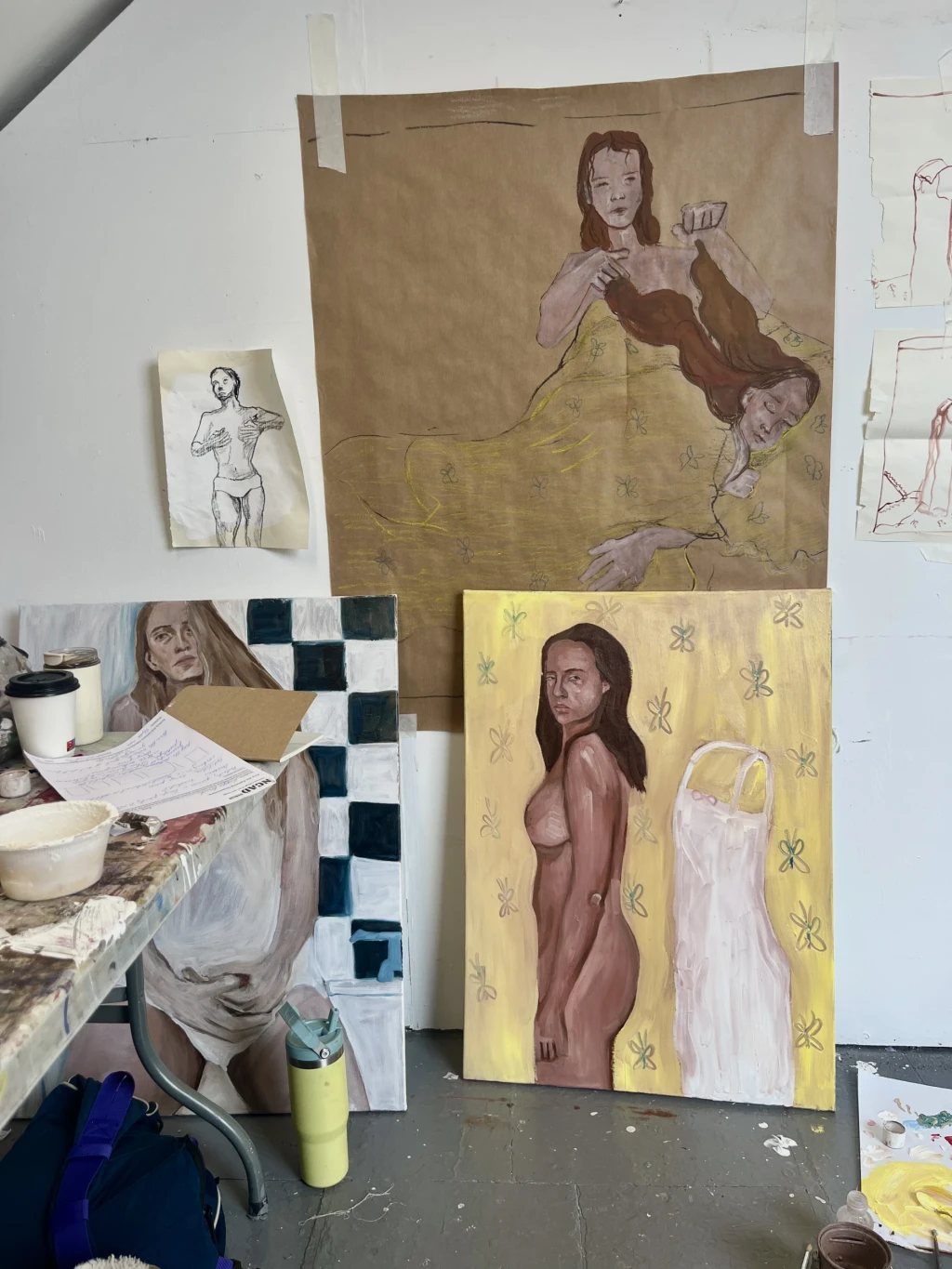 Studio research for *I Met a Girl on the Way*.