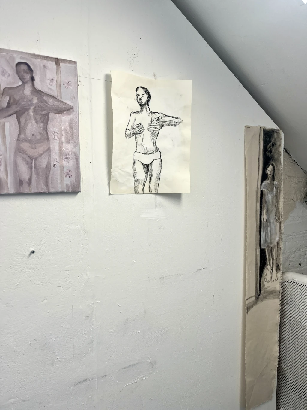 Studio research for *I Met a Girl on the Way*.