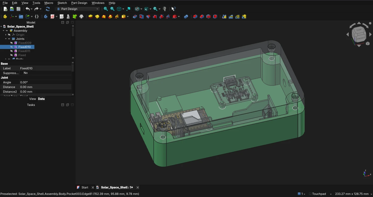 3D Model in open source CAD.