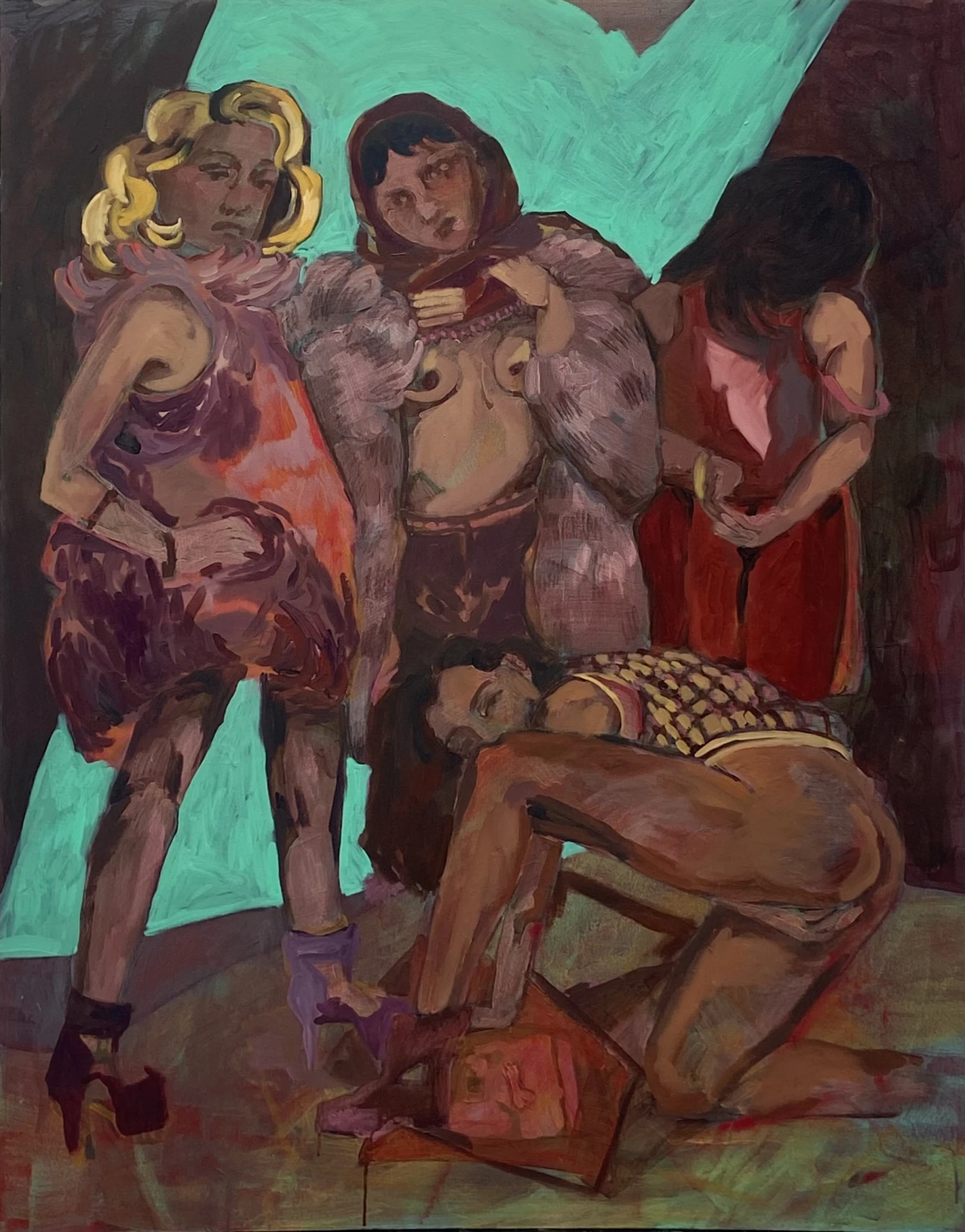 *Girls Gone Dialectical*, oil on canvas, 145 x 115 cm.