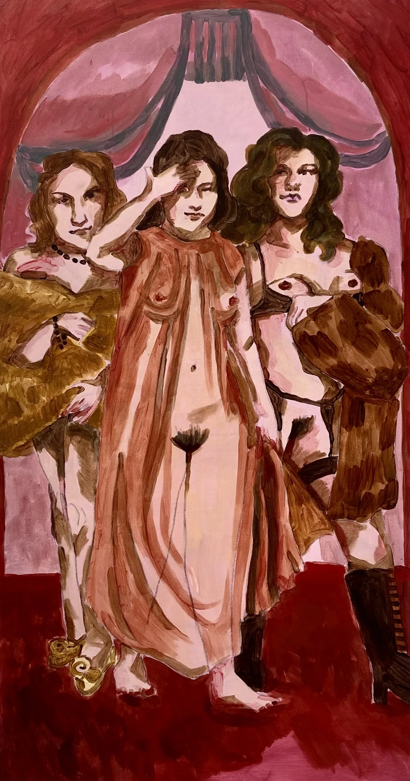 *No Onus of Appeal*, acrylic on canvas, 90 x 170 cm.