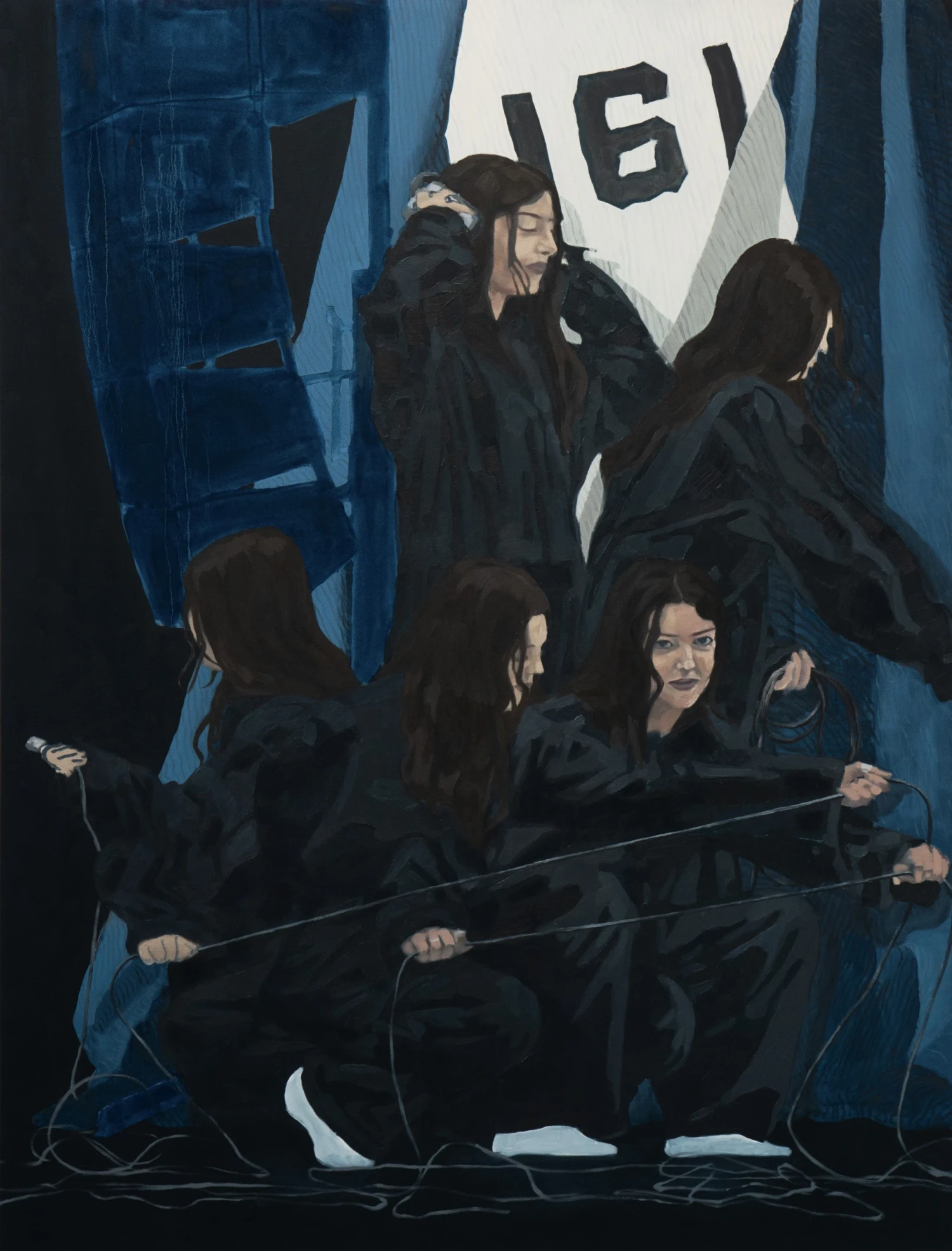 *All Blues II*, oil on canvas.