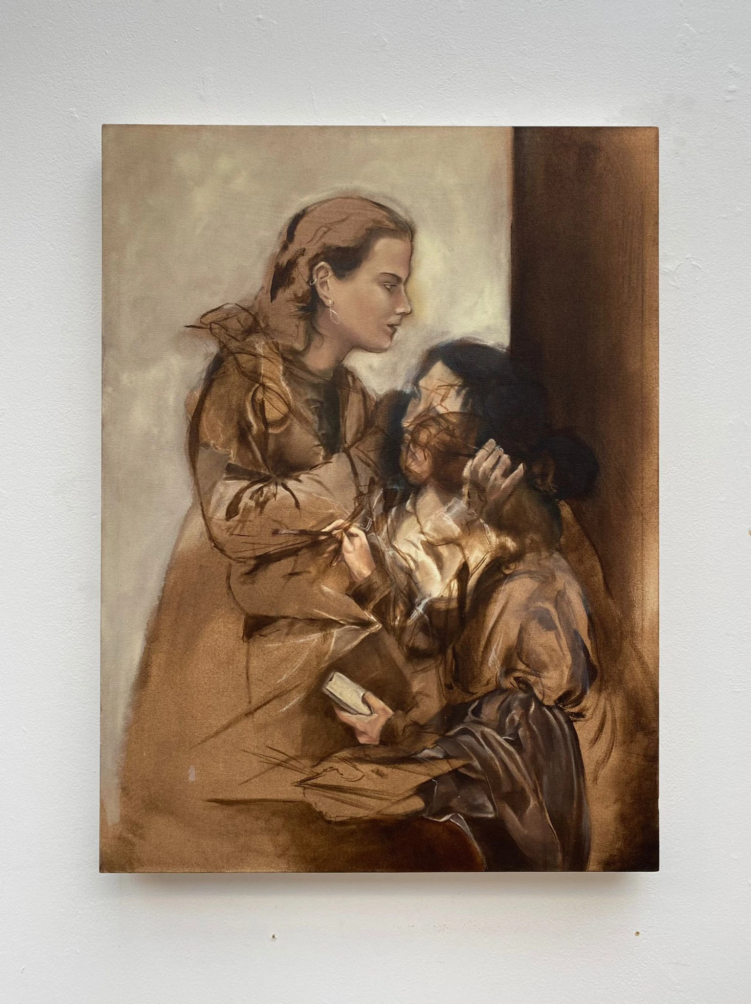 *Allegory of Painting I*, 2025, oil on canvas, 80 x 60 cm.