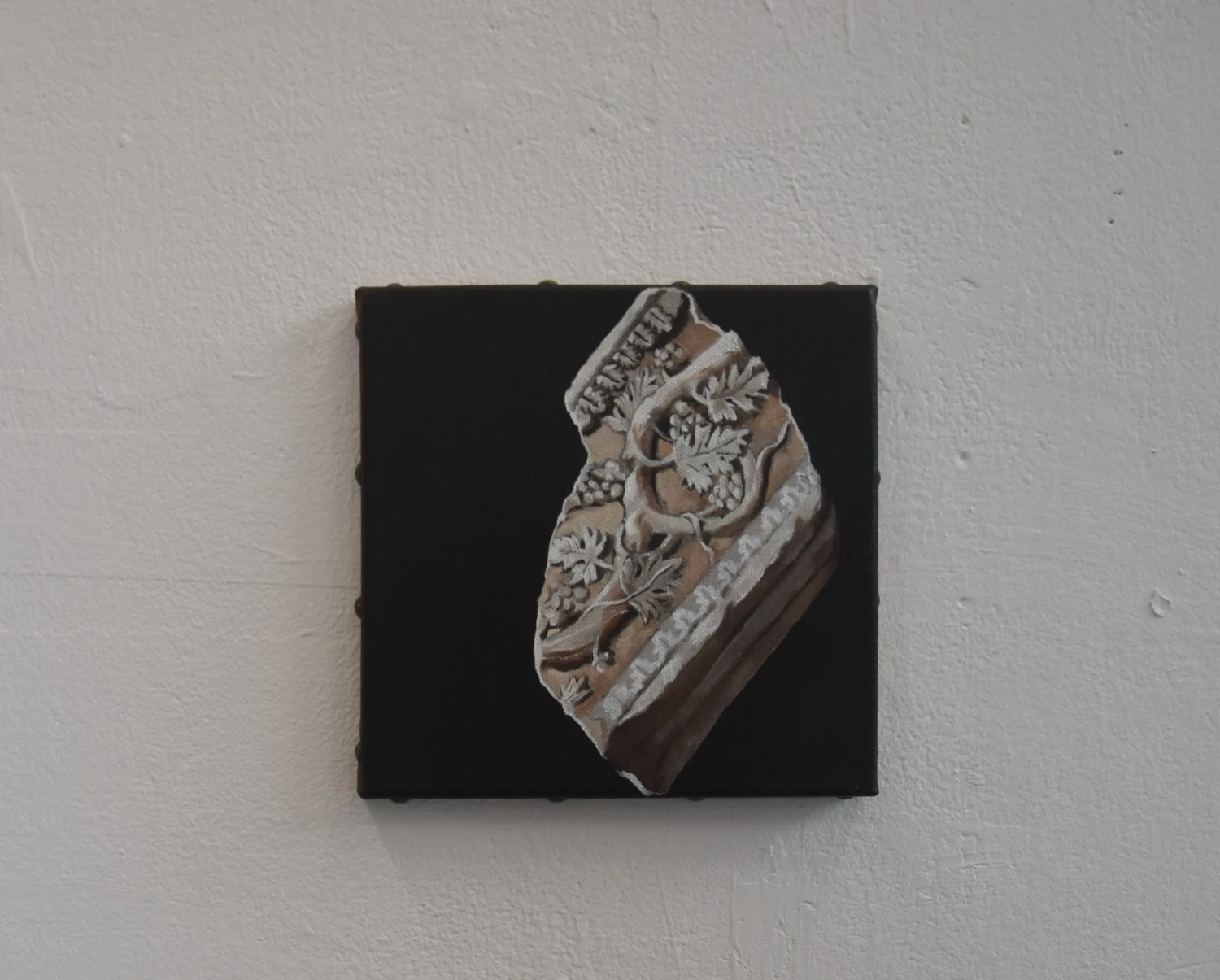 *Brick n°10*, oil on canvas, 20 x 20 cm.