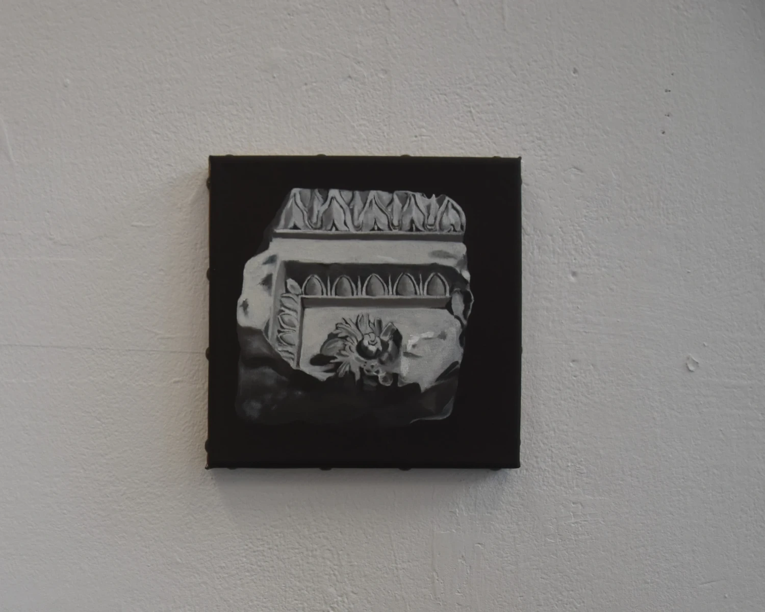 *Brick n°12*, oil on canvas, 20 x 20 cm.