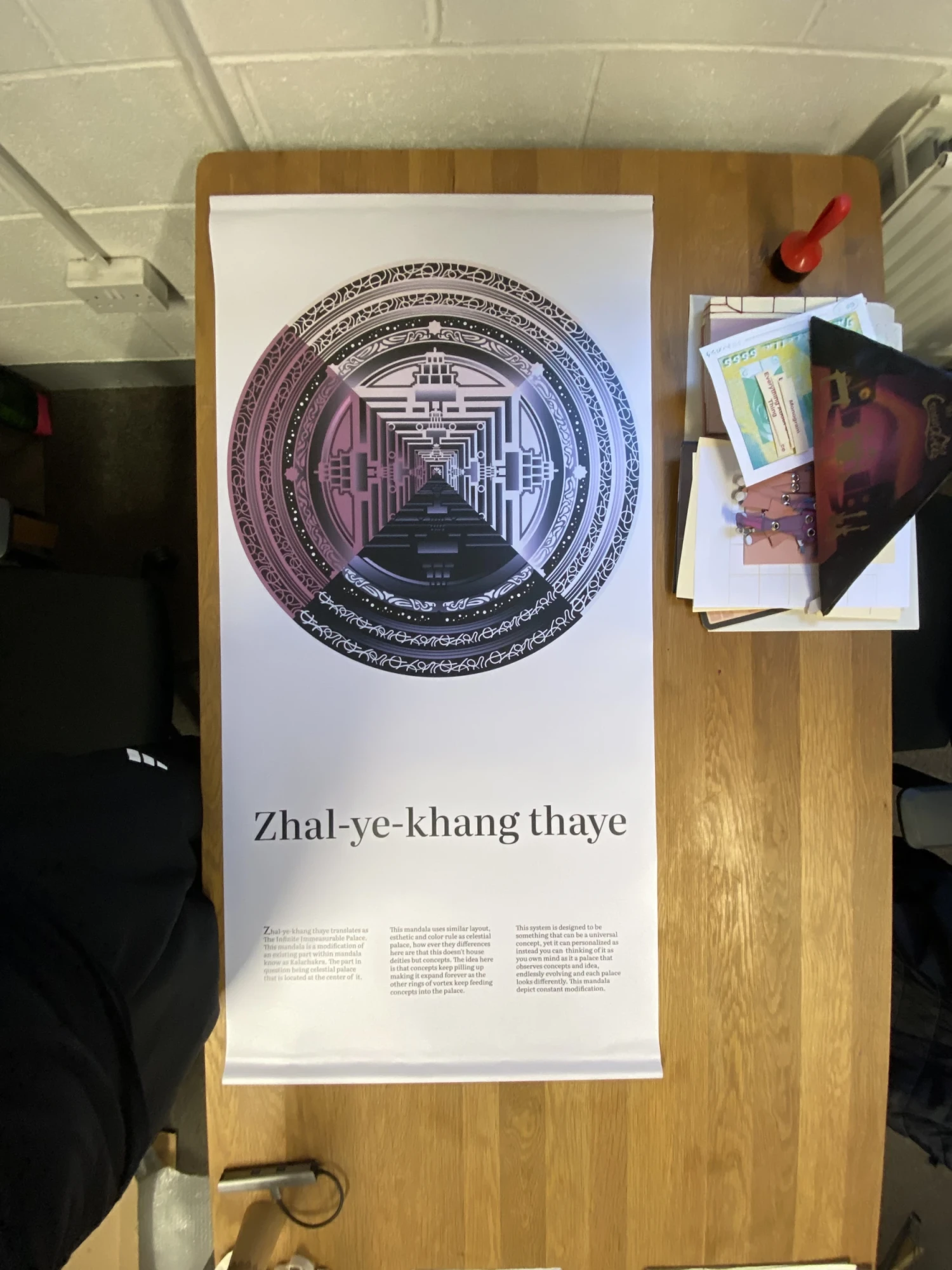 *Zhal-ye-khang Thaye*, banner.