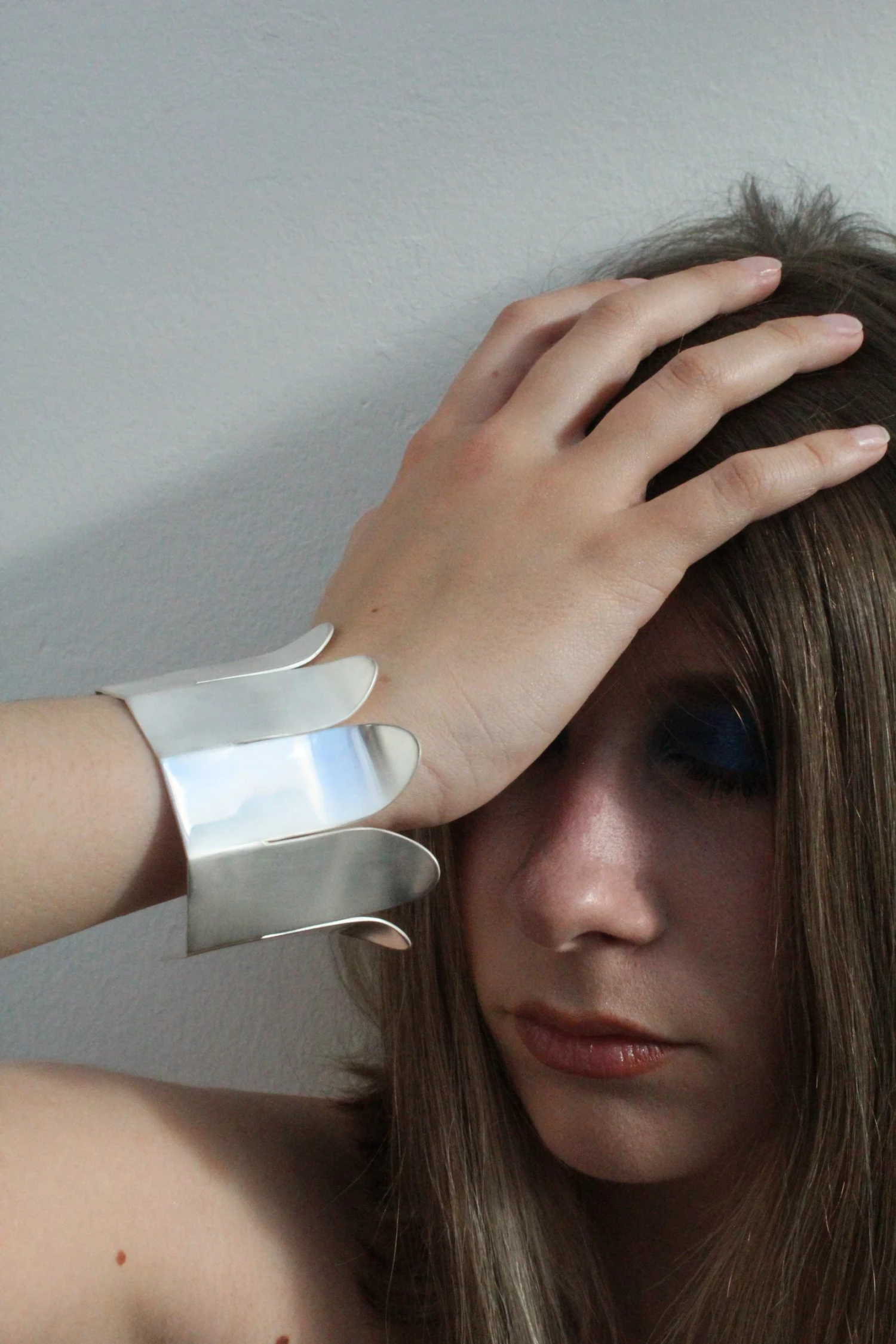 *Large Forensic Cuff* 935 sterling silver.
