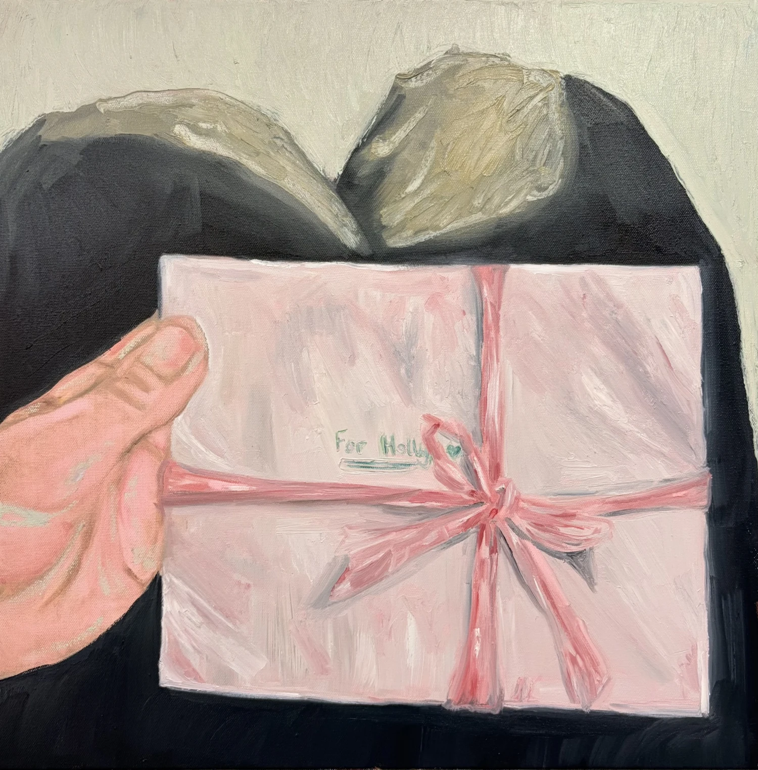 *Dear Friend*, oil on canvas, 50 x 50 cm.