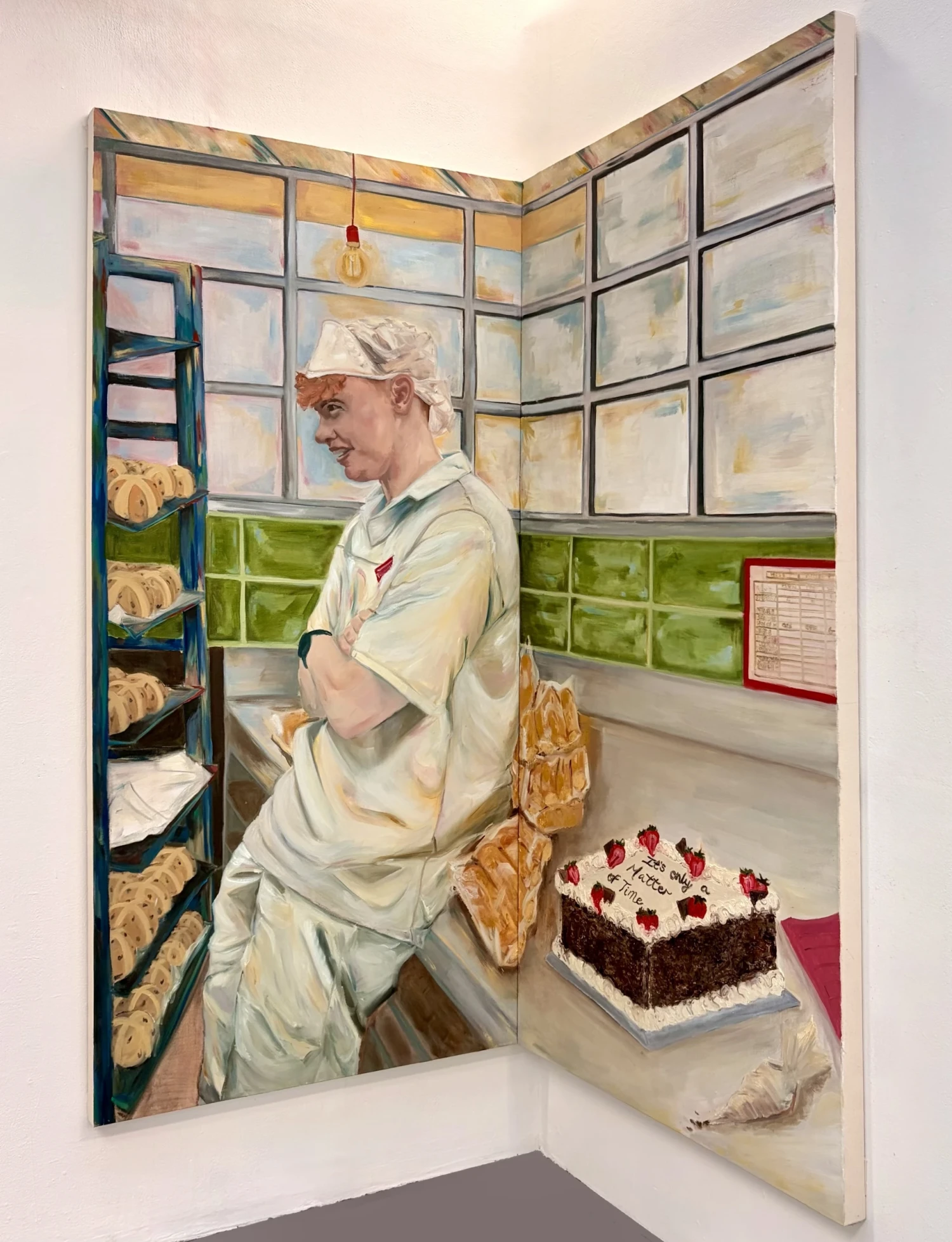 *Taidgh*, oil on canvas, 180 x 180 cm.