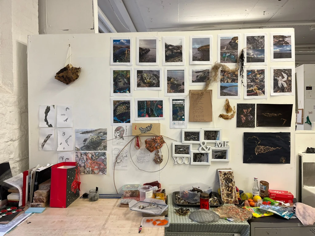 Studio wall.