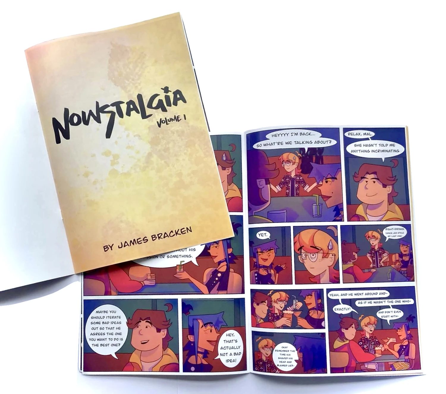 Nowstalgia comic, inside spread.
