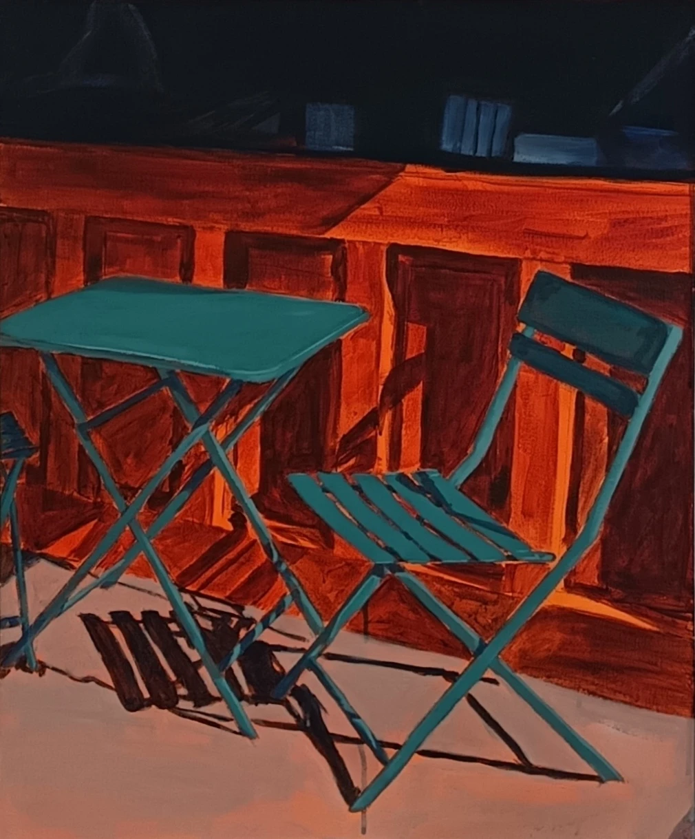 *Vacant*, acrylic on canvas, 50 x 60 cm.