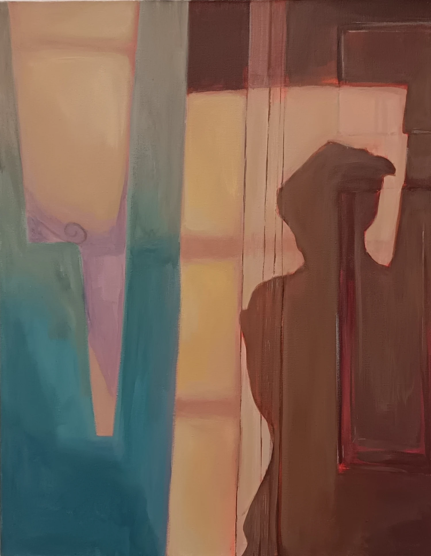 *Traces*, acrylic on canvas, 50 x 60 cm.