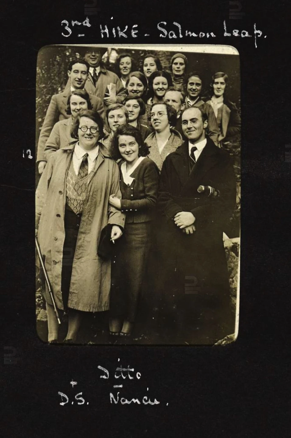 Stokes, Dorothy. [Stokes: Hiking Album: extract of image 3 of 18] c. 1940s, NLI ref ALB218.