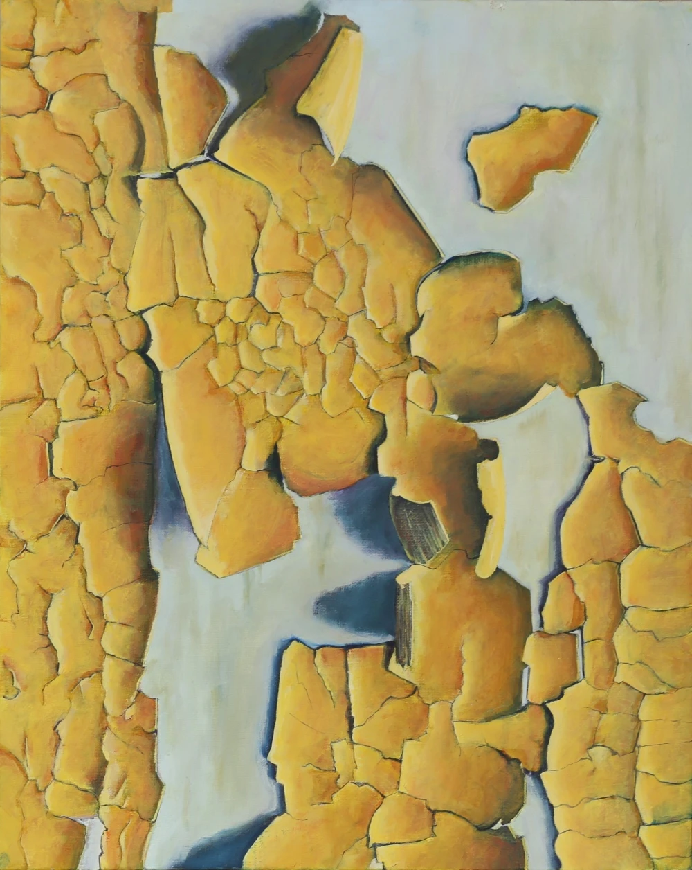 *Peeling Study #4*, acrylic on board, 50 x 40 cm.