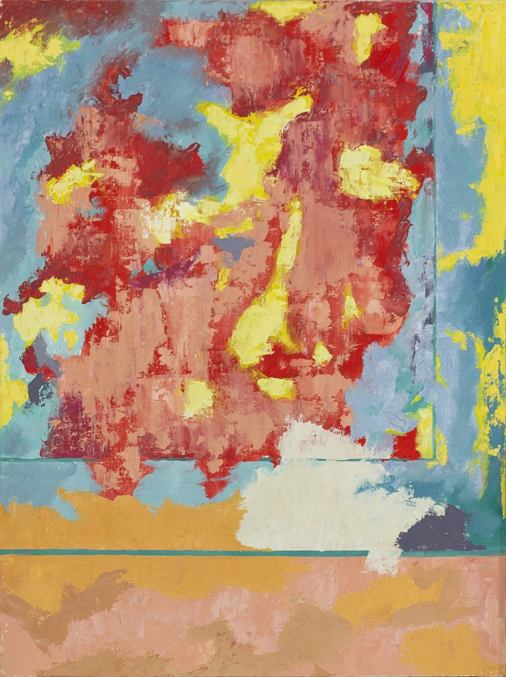 *Wall study #1*, acrylic on board, 50 x 40 cm.