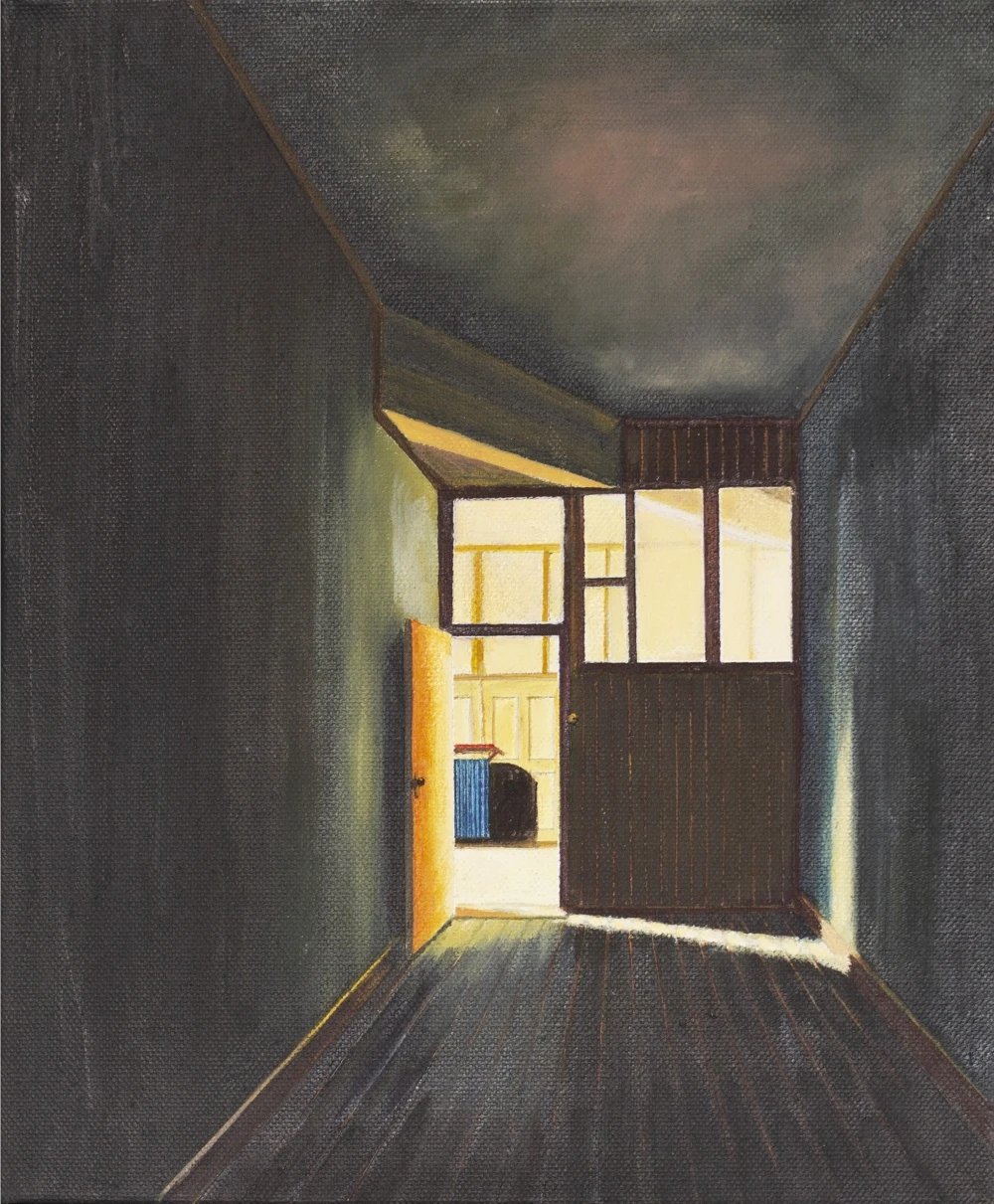 *Dark House #2*, oil on canvas, 40 x 30 cm.