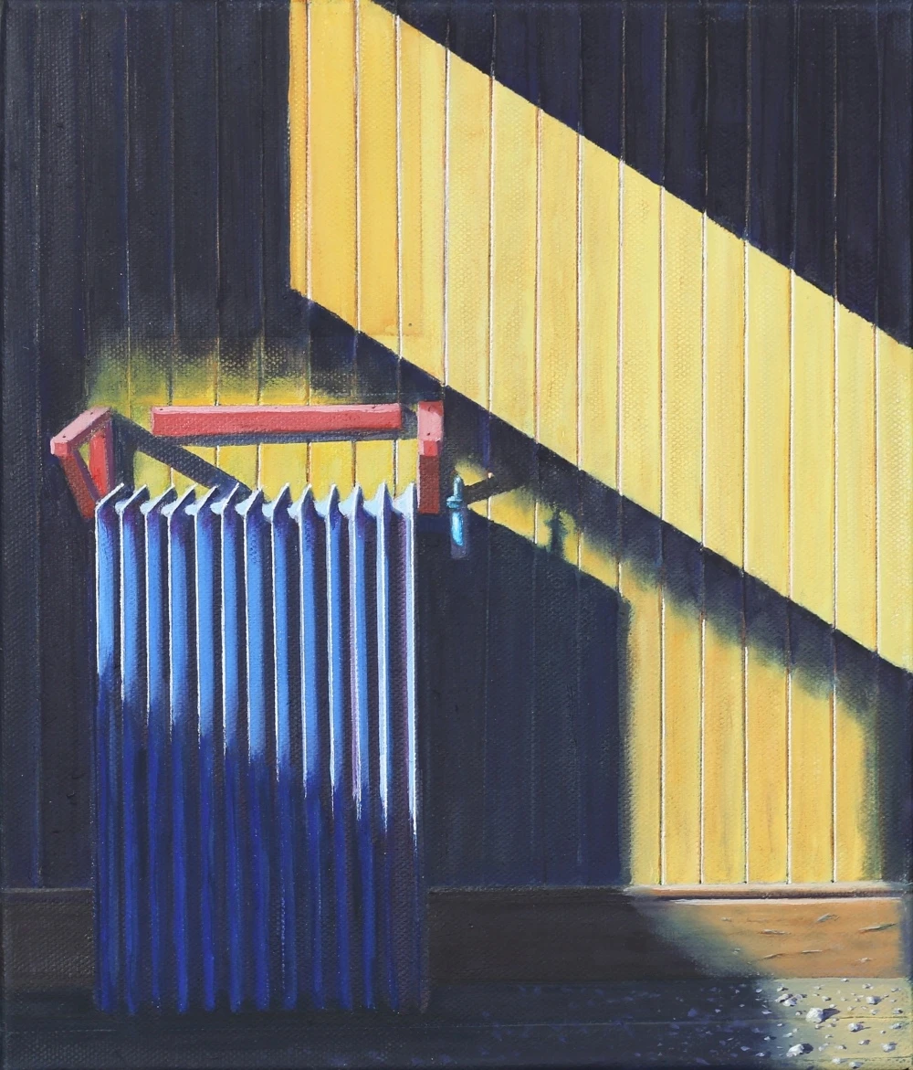 *Radiator*, oil on canvas, 40 x 30 cm.