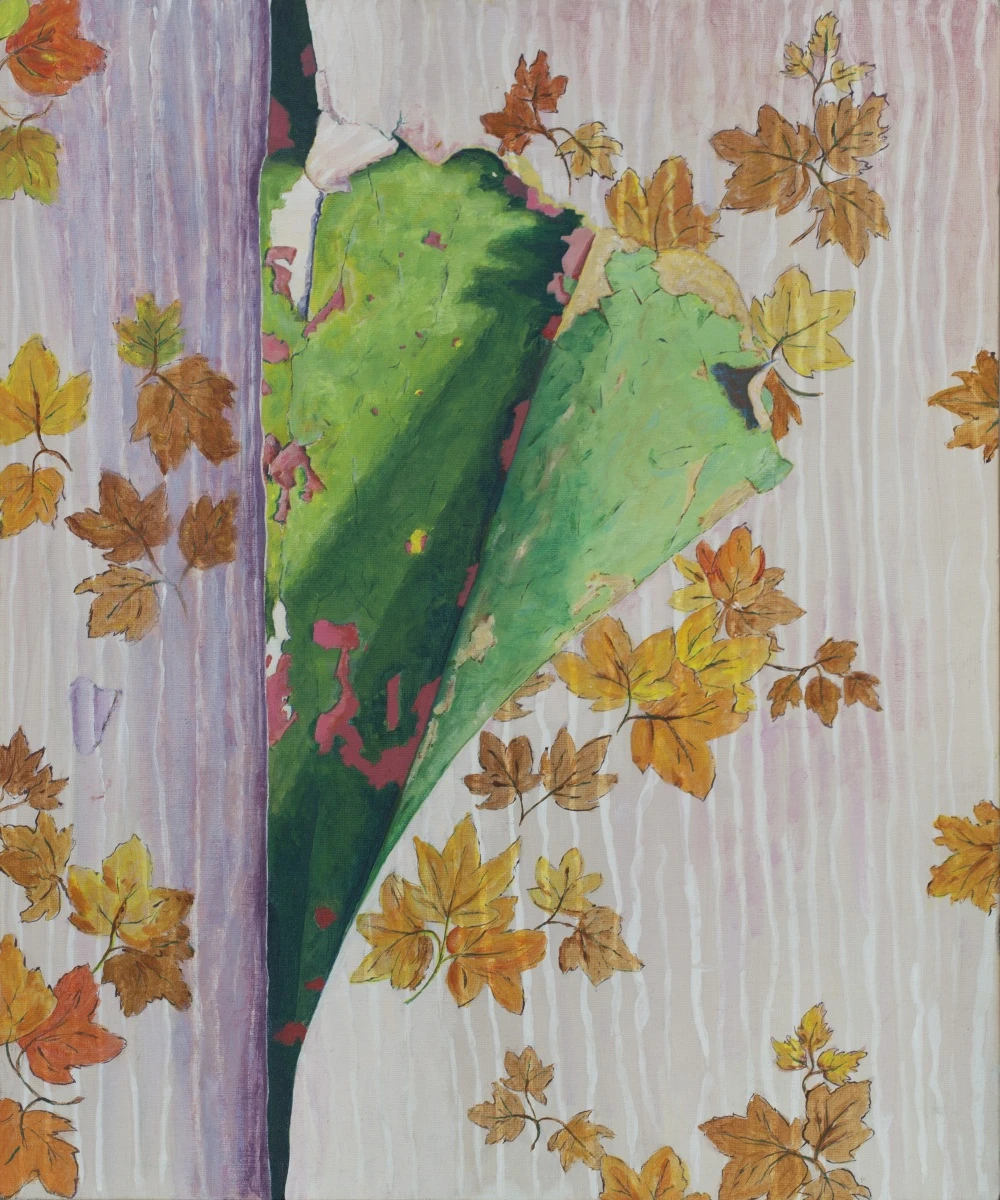 *Peeling Study #1*, acrylic on board, 60 x 50 cm.