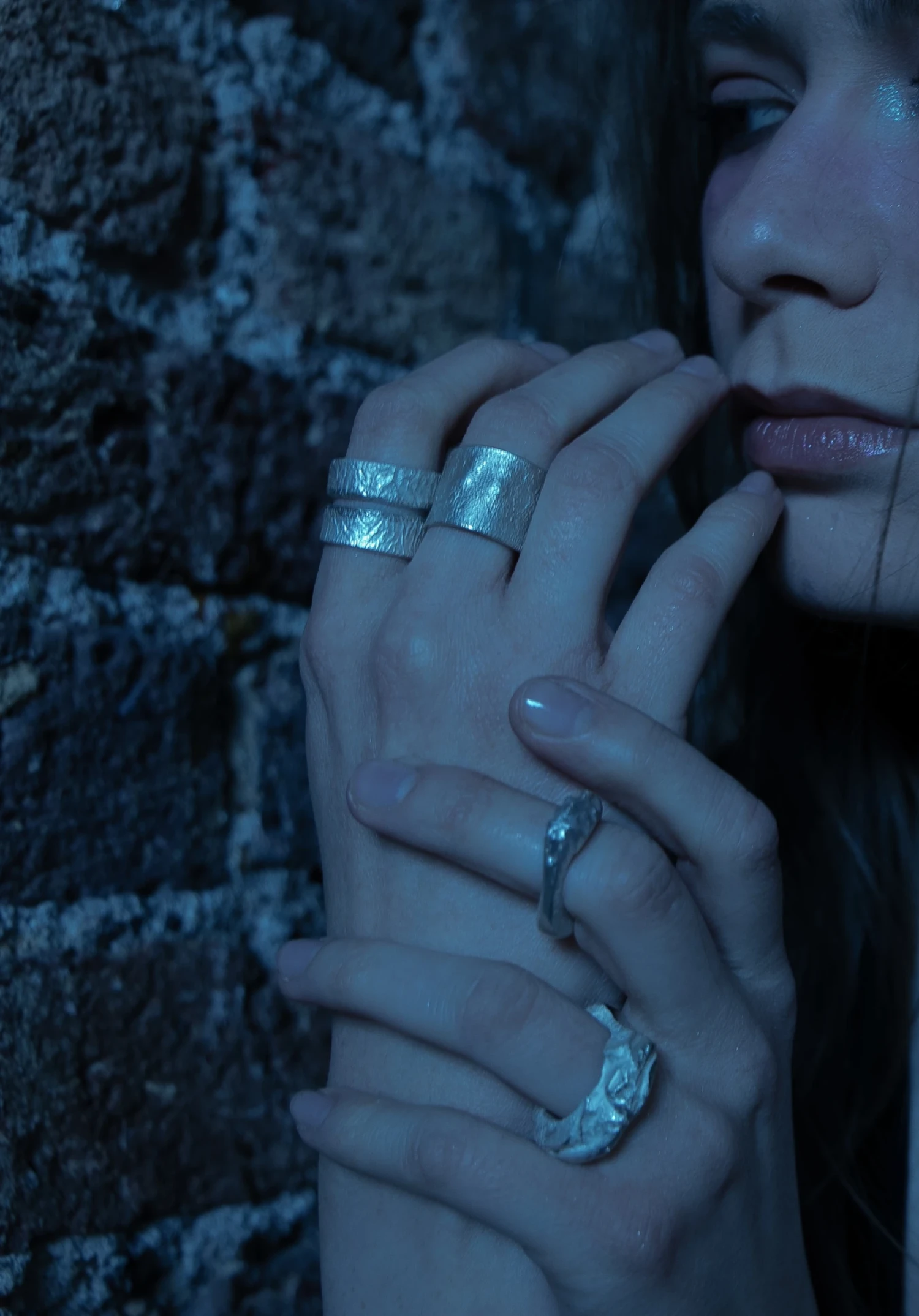 *Surface Memory*, 935 silver rings, created through reticulation.