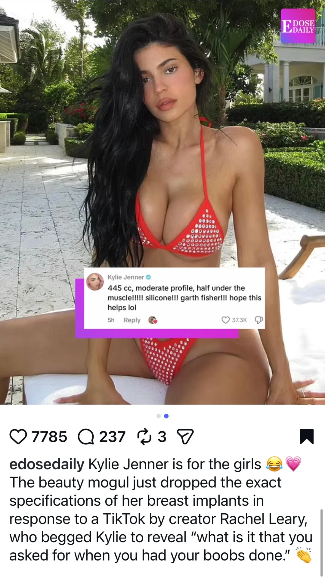 Kylie Jenner is for the girls, @edosedaily/Instagram, 2025.