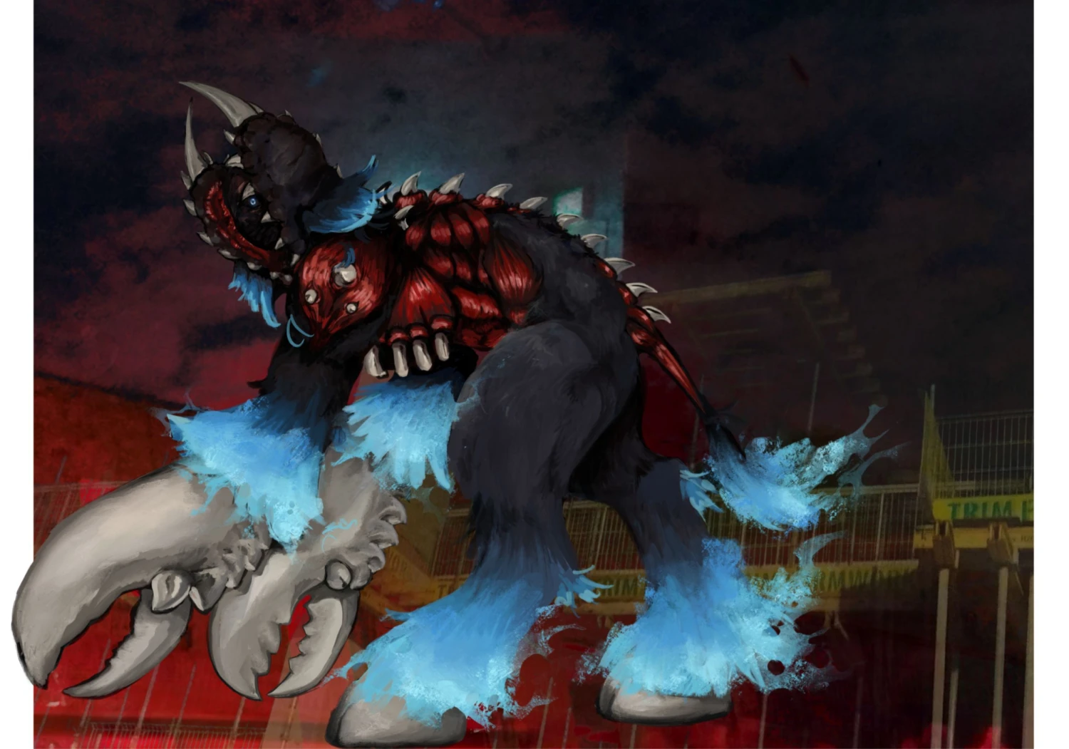 *Oh avatar of hatred, are you the reason they steer clear? Rage is the embodiment of burning hatred, a defensive instinct. The self destruction of a once gentle being.*