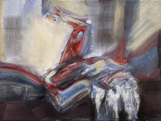 *Medical Negligence*, oil on canvas.