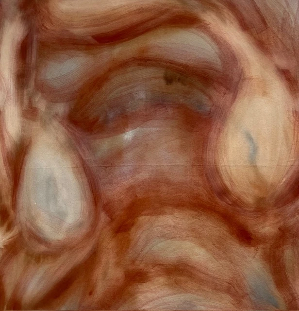 *Self-Portrait*, acrylic and oil on canvas.