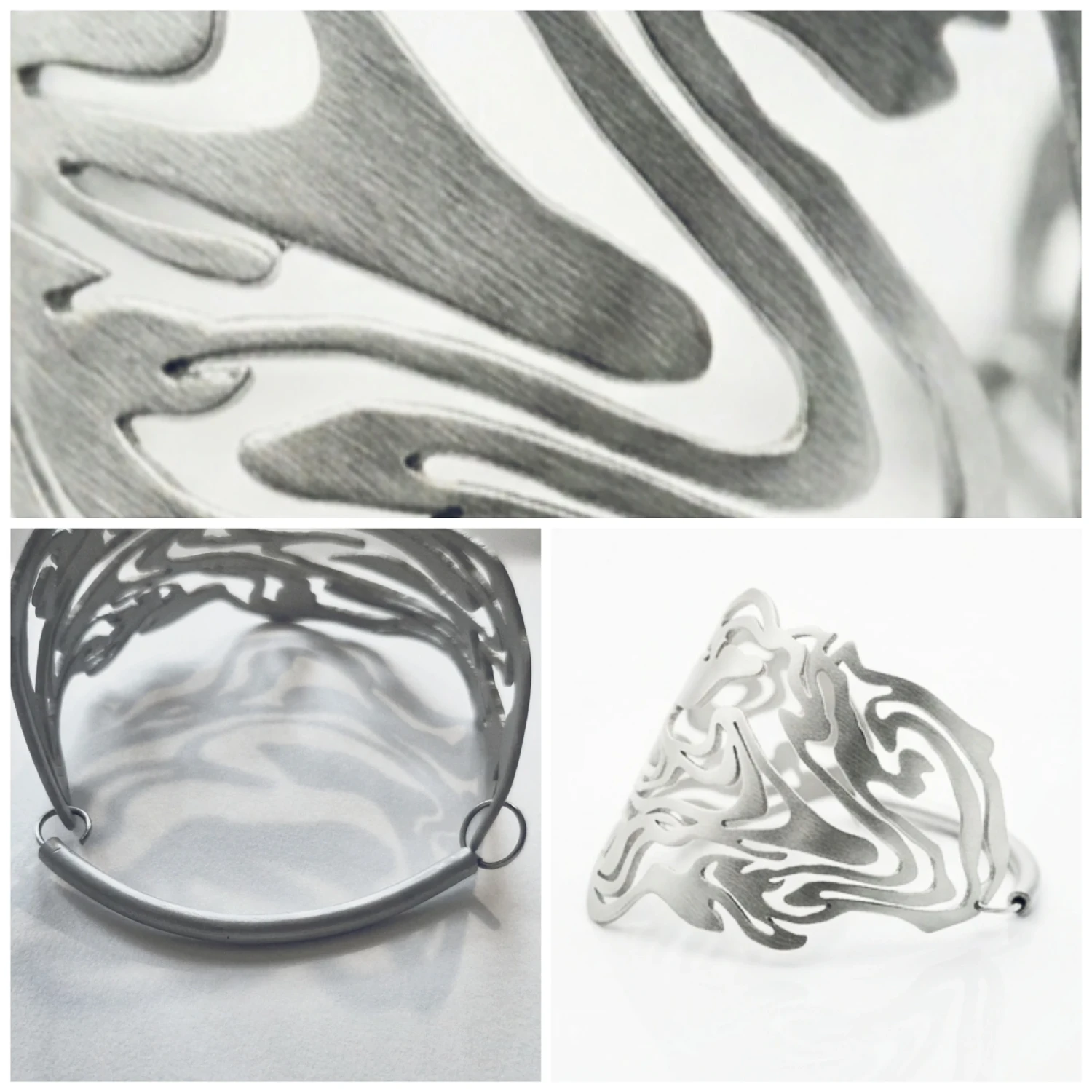 Armband, anodised aluminimum.