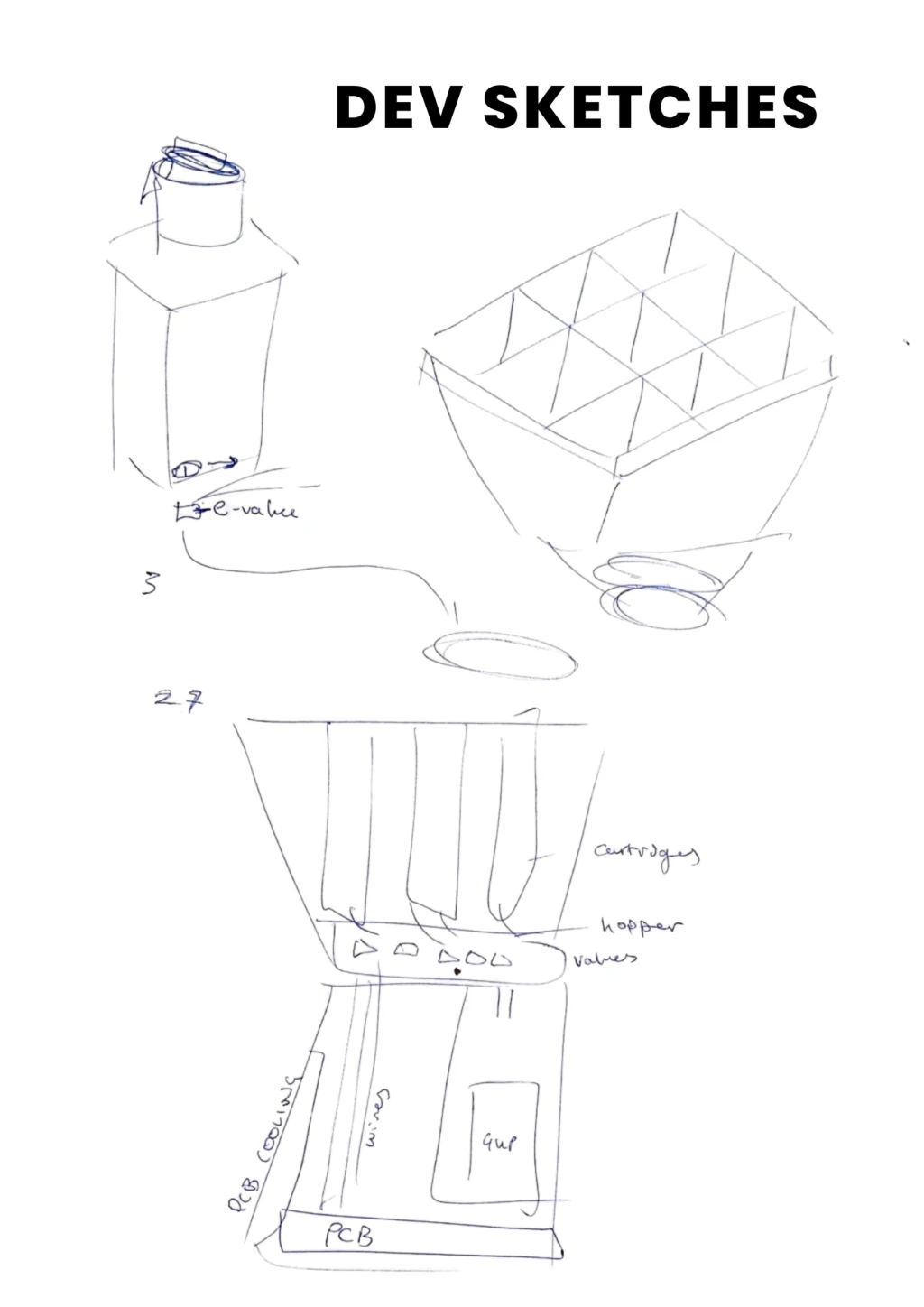 Tech sketches.